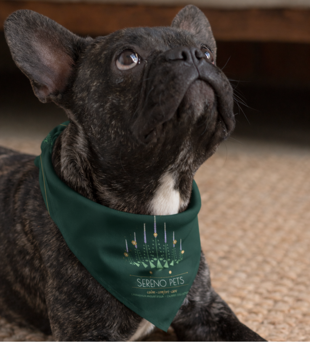 Sereno Pets Calming Lavender Bandana