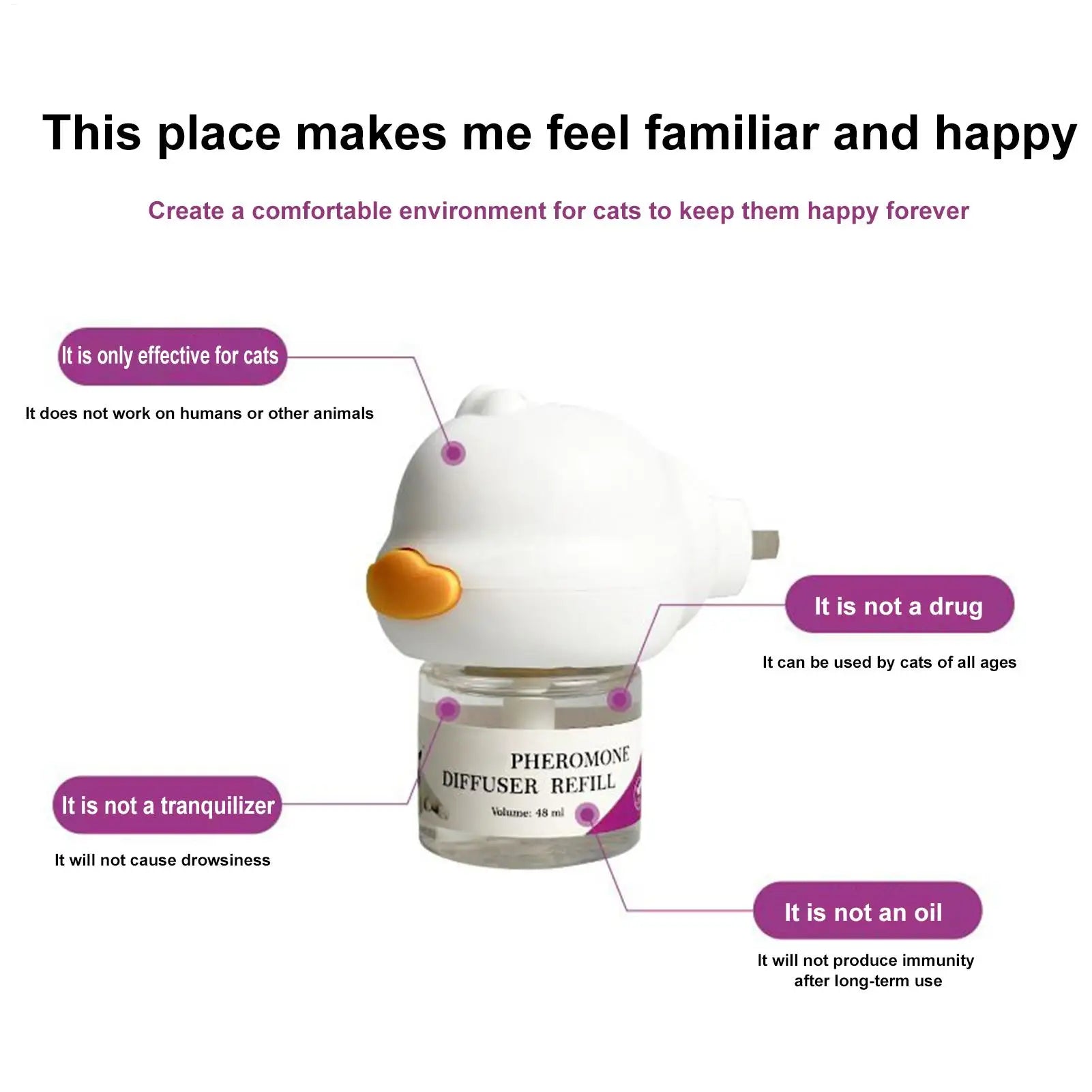 Sereno Pets Pheromone Diffuser Kit | Calming Plug-In for Cats & Dogs | Includes Refill | Reduces Anxiety, Stress & Aggression
