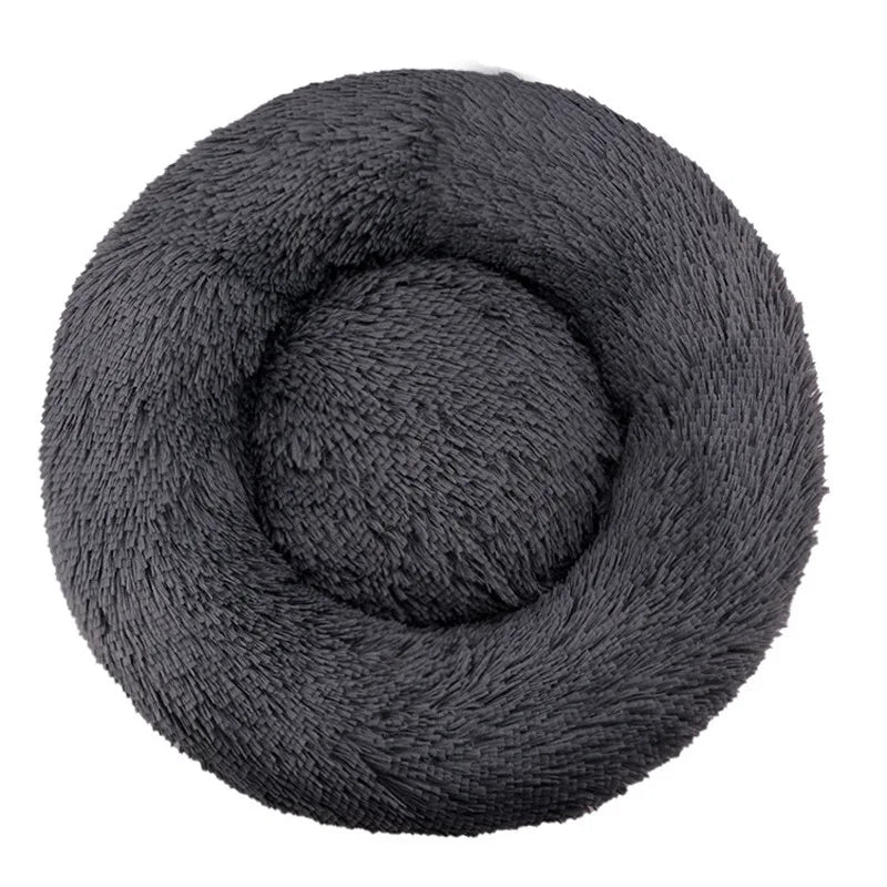Calming Donut Dog Bed – Ultra-Soft Orthopedic Plush Pet Bed (Machine Washable)