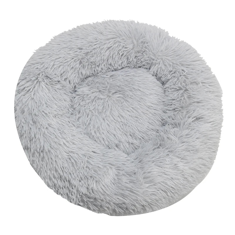 Calming Donut Dog Bed – Ultra-Soft Orthopedic Plush Pet Bed (Machine Washable)