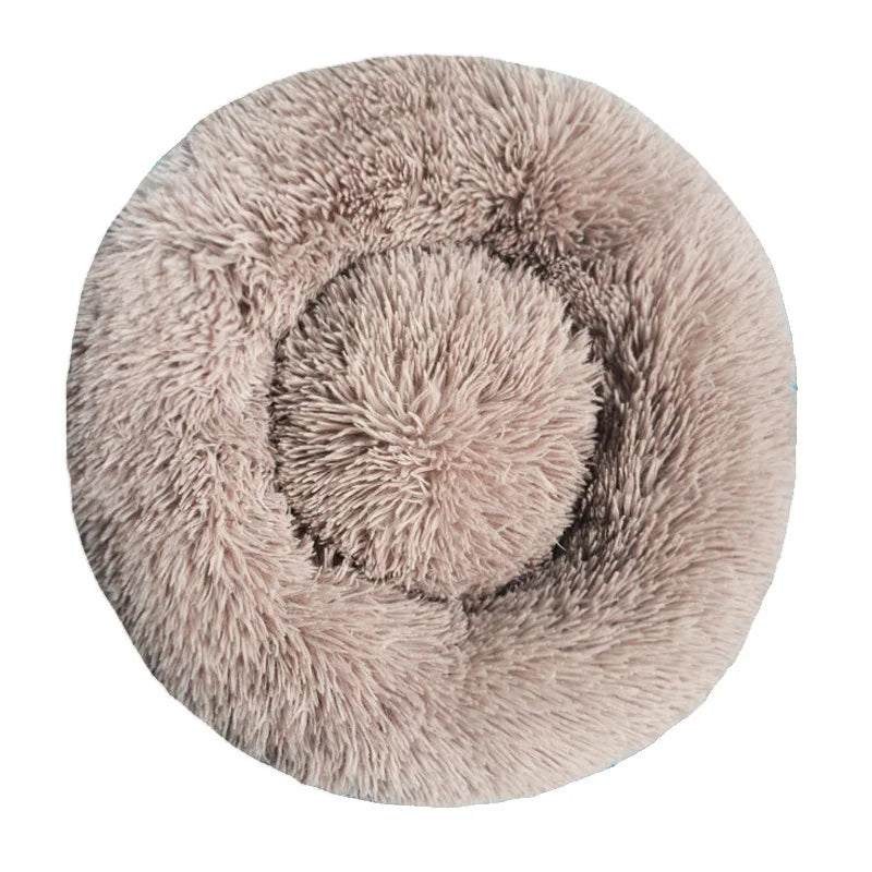 Calming Donut Dog Bed – Ultra-Soft Orthopedic Plush Pet Bed (Machine Washable)