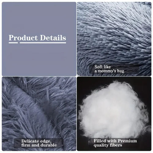 Calming Donut Dog Bed – Ultra-Soft Orthopedic Plush Pet Bed (Machine Washable)