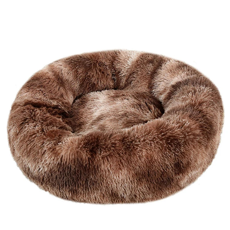 Calming Donut Dog Bed – Ultra-Soft Orthopedic Plush Pet Bed (Machine Washable)